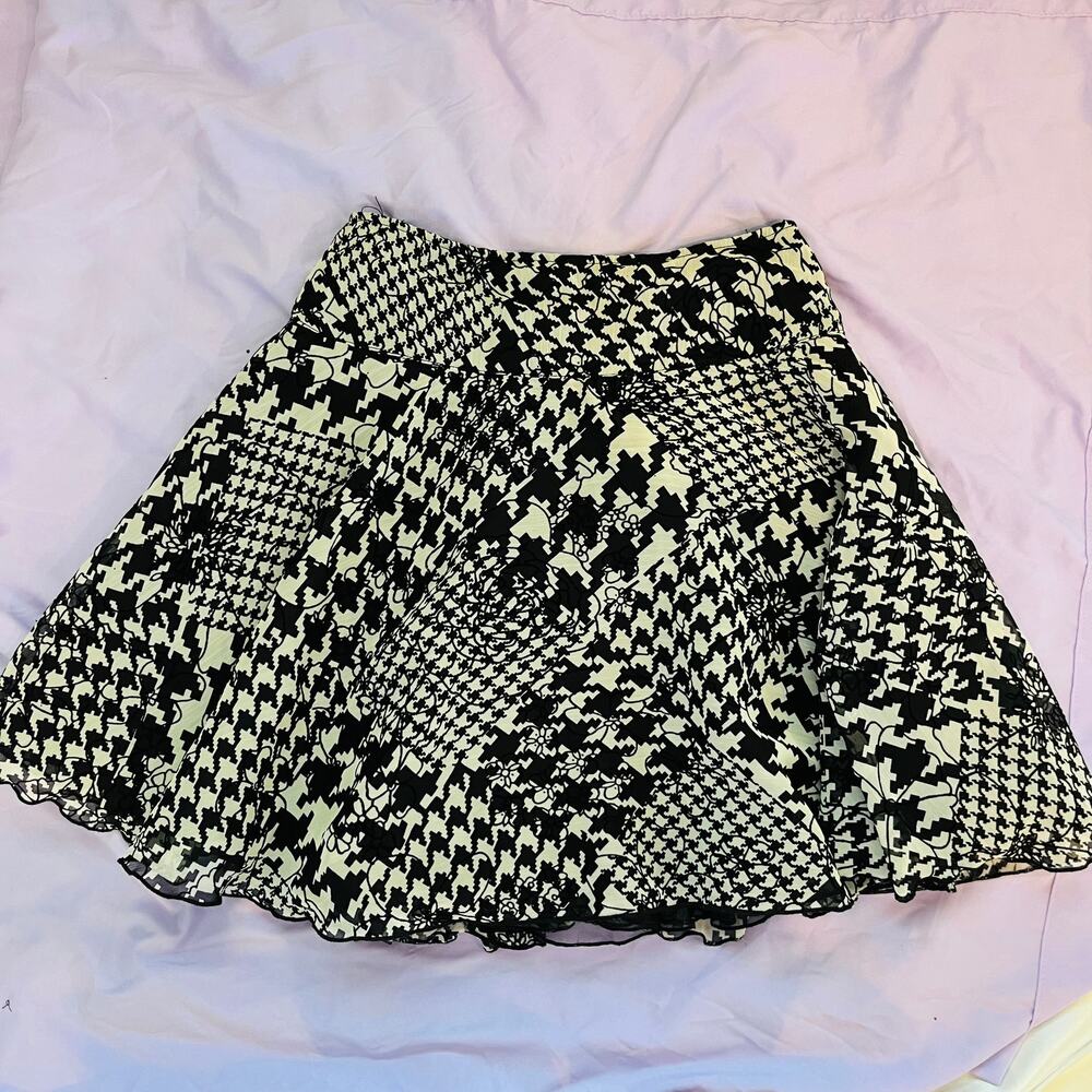 Vintage Zoe ltd Patterned mini skirt